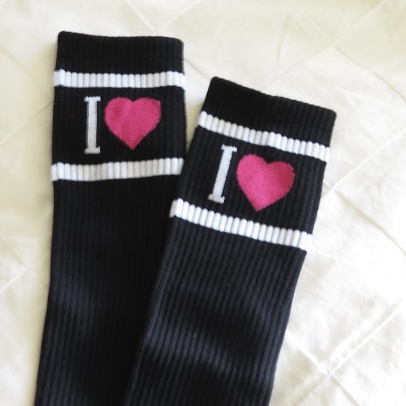 Victoria's Secret PINK  Knee High I Heart Pink - Picture 5 of 6